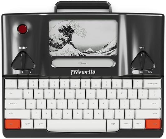 Freewrite Smart Typewriter | Digital Typewriter with E Ink Display for Distraction-Free Writing | WiFi-Enabled Word Processor Syncs Directly to The Cloud | Dedicated Drafting Machine for Authors