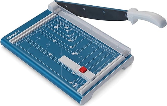 Dahle 533 Professional Guillotine Trimmer, 13" Cut Length, 15 Sheet Capacity, Self-Sharpening, Manual Clamp, German Engineered Paper Cutter