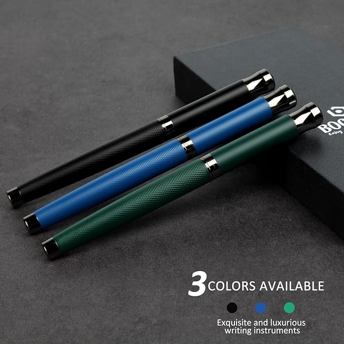 Liquid Ink Rollerball Pens - Fine Line Nice pen, Writing Pens for Journal and Office Supplies, Fancy Pen Gift Box for Father's Day or Mother's Day And Other Festivals(Blue)