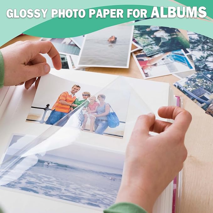 5x7 Photo Paper 100 Pack, 52lb Glossy Photo paper for Inkjet Printer, 200gsm