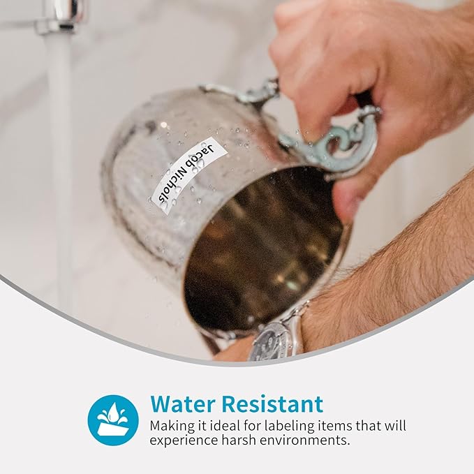 Airmall Replacement for Brother P-Touch Cube Plus PTH110 PT-1750 PT-P710BT PT-D410 PT-P700 Label Tape Tze-231 1/2 Inch x 26.2 ft(8m) TZe TZ Tape Refill Label Maker Tape 12mm 0.47 White, 6-Pack