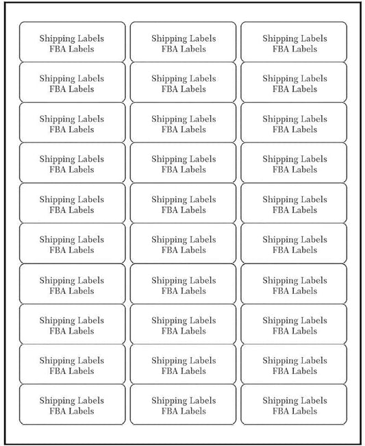 Address Labels for Inkjet Printers 1" x 2-5/8", Pack of 6000 Labels