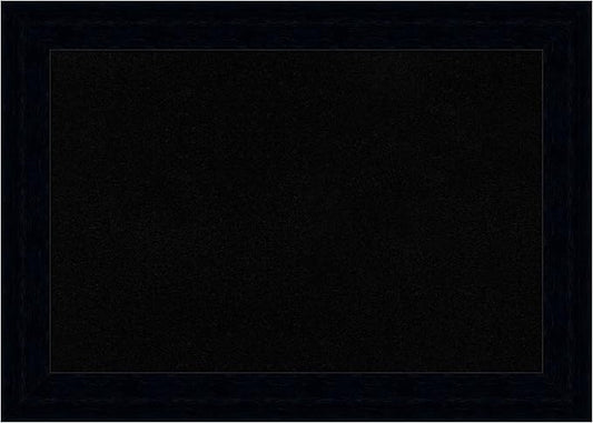 Amanti Art Black Cork Board for Wall, 20x28 Vision Board with Black Wood Frame, Medium Corkboard Office Decor for Home Organization, Modern Corkboard Pinboard to Display Items for Home Organization