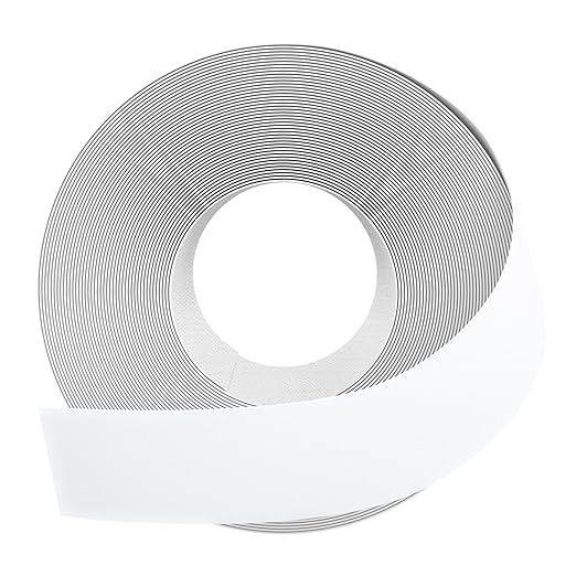 GSCIT Club White Edge Banding, 3 inch x 25ft Melamine Edge Banding with Hot Melt Adhesive Preglued Cabinet Edge Banding Flexible White Veneer Edging