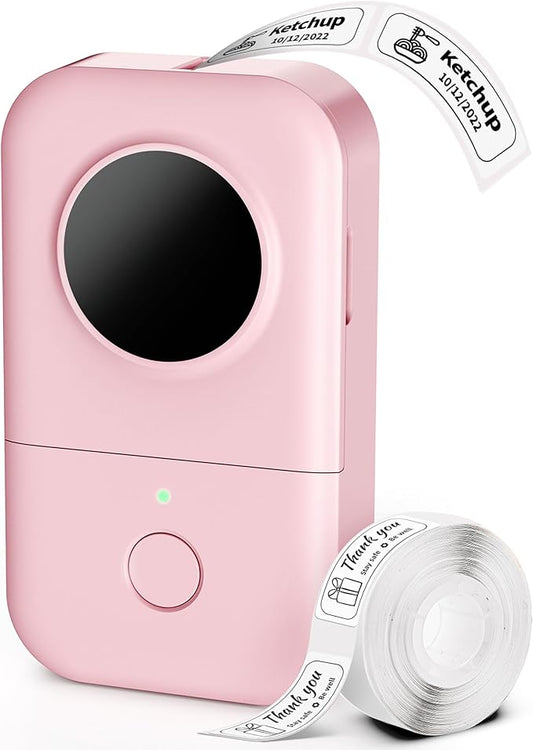 Phomemo Label Maker Machine, D30 Portable Handheld Bluetooth Mini Label Printer, Multiple Templates Smartphone Thermal Small Label Maker for Kids School Items, Classroom Teacher Supplies, Easy to Use