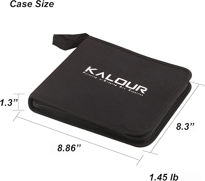 KALOUR 54-Pack Sketch Drawing Pencils Kit with Sketchbook,Include Graphite,Charcoal Pencils and Artists Tools,Pro Art Drawing Supplies for Adults Kids Beginners,ideal for Sketching Shading