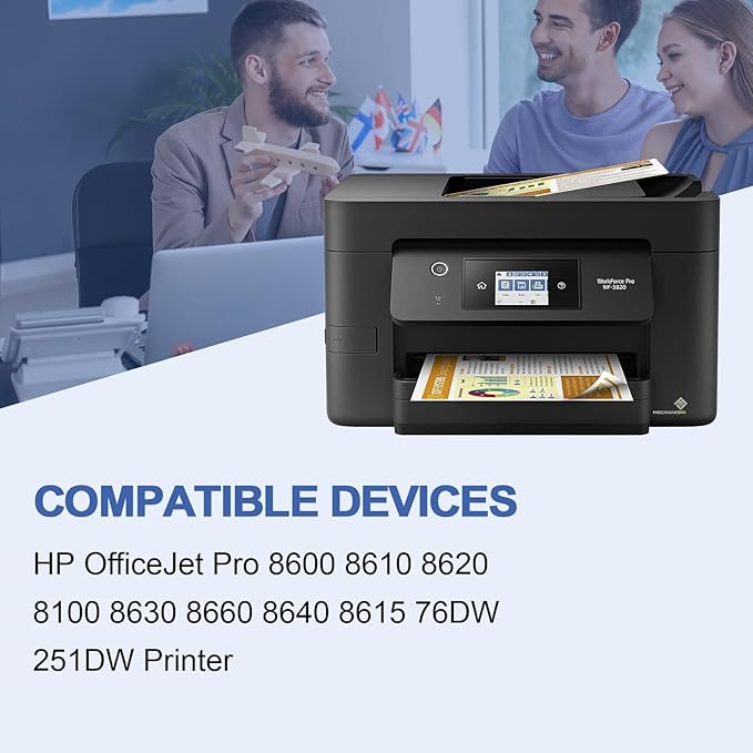 951XL Cyan Ink Cartridges Replacement for HP 951 XL 951XL Ink Cartridges (CN046AN) Work with OfficeJet Pro 8610 8600 8615 8620 8625 276dw 251dw Printer (951XLC 2 Pack)