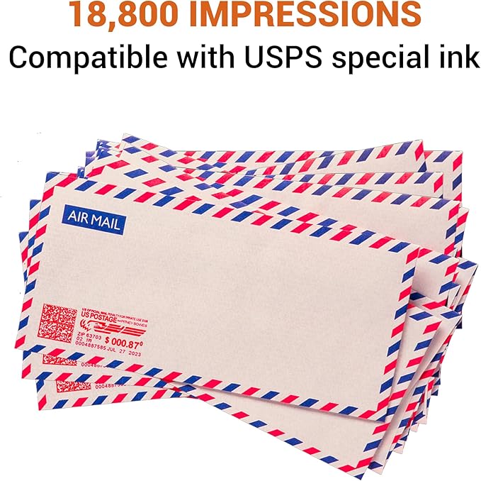 IXINK357 Ink Cartridge High Yield Replacement for Neopost Quadient Hasler IX-3, IX-5, IX-7, IX-7 Pro Series Franking Machine Fluorescent Red Postage Ink