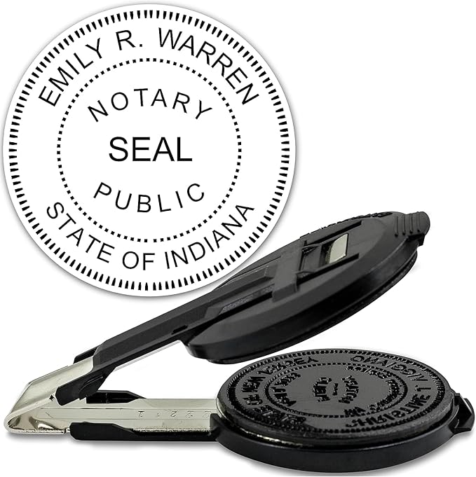 MaxMark Insert Only for Notary Seal Round Embosser for Indiana State