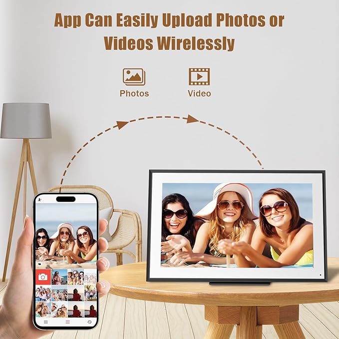 15.6 inch Wall Planner Digital Calendar Electronic Calendar Chore Chart,2025 Smart Touchscreen Full HD Interactive Display for Family Schedules,Wall/Desk Mountable for Seamless Scheduling/Organizing