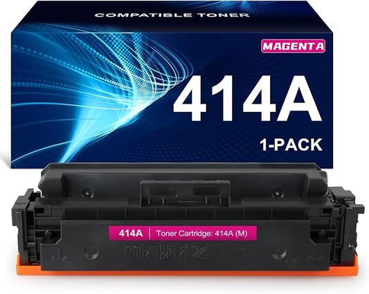 414A Compatible Toner Cartridge Replacement for HP 414A W2023A 414X W2023X Works with M454 M454dw M454dn MFP M479 M479fdw M479fdn M479dw M455dn M480f Printer W2023A (1 Magenta)