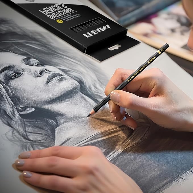 36 Pcs Drawing Sketching Pencil Set Professional (12b - 4h) Graphite Charcoal Gift Bulk for Artists Beginners, Pro Artists, Drawing Art, Sketching