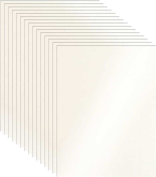 28 Sheets Cream Shimmer Cardstock 8.5 x 11 Ivory Paper, 92lb Premium Off White Paper Card Stock for Wedding Invitations, Crafting, Greeting Cards, Business Cards, Office Printing