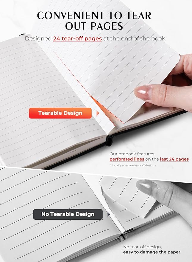 AISBUGUR Pocket Notebook, Small Notebook, 2-Pack Total 320 Pages,3.7" x 5.7" Pocket Notebook (4Pack, 4Black)