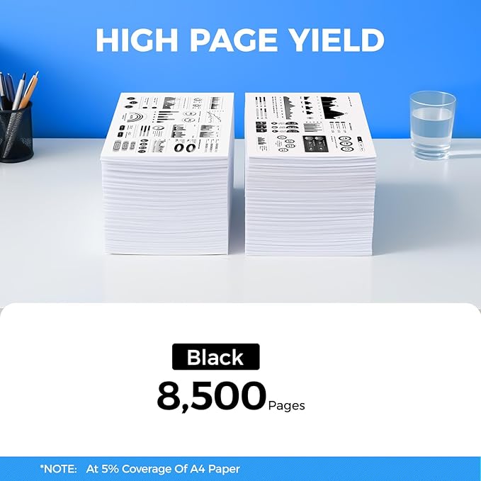 KingKJ S2830 High Yield Black Toner Cartridge 2-Pack Replacement for Dell GGCTW Toner Cartridges Remanufactured Compatible with Dell S2830 S2830dn Laser Printer Ink All-in-One Copier（8,500 Pages）