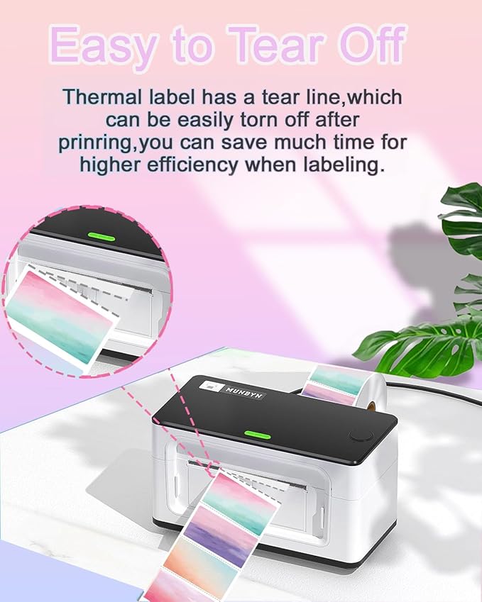 2.25 x 1.25 Thermal Labels, Self-Adhesive Address Shipping Barcode Thermal Stickers,Thermal Printer Labels Compatible with Rollo & Zebra & MUNBYN, 800 Labels for Printer, Nebula