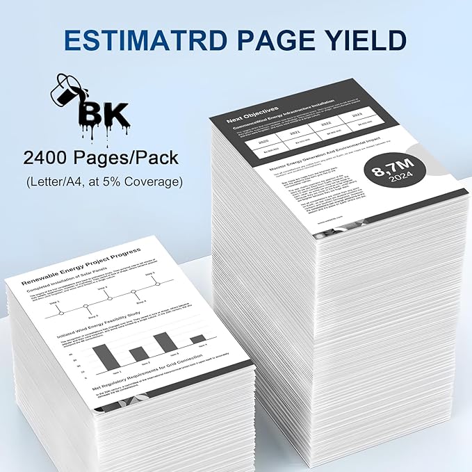 134X Black Toner Cartridges(with Chip) Compatible 134X W1340X 134A W1340A for Laser Jet M209dw MFP M234dw M234sdw M234sdn Printer (2 Pack)