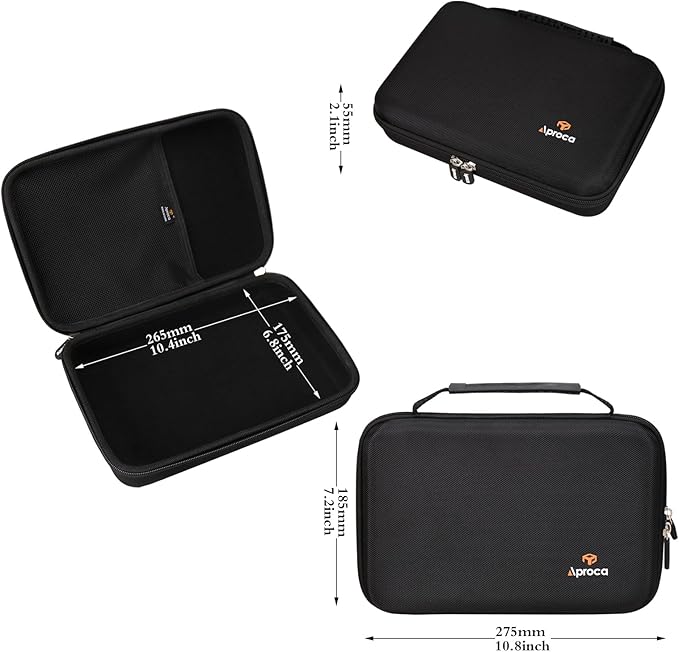 Aproca Hard Storage Travel Case, for Casio HR-170RC Plus Min-Desktop Printing Calculator