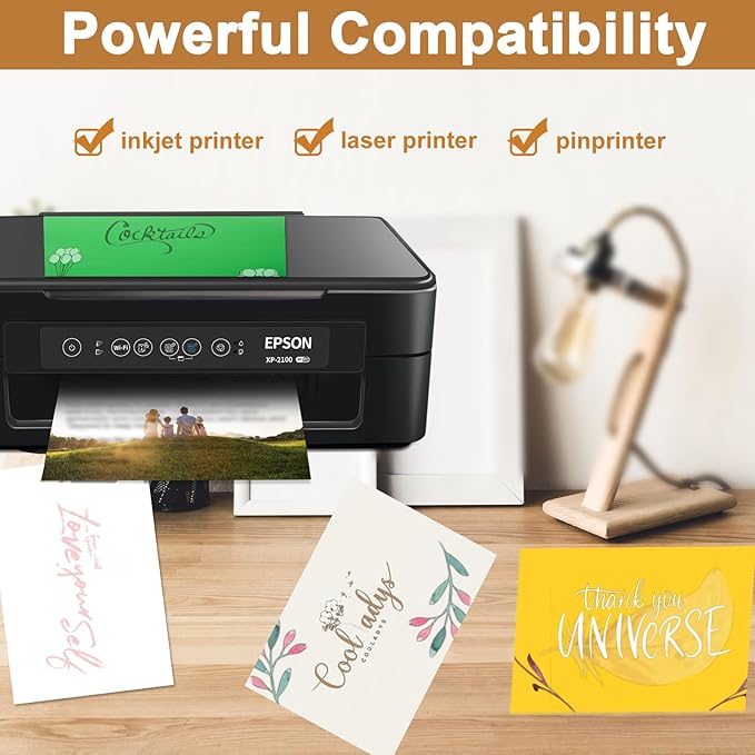 28 Sheets Cream Shimmer Cardstock 8.5 x 11 Off White Paper, 92lb Heavyweight Glossy Paper Card Stock for DIY Cards Making, Business Cards, Wedding Invitations, School Crafting, Menus