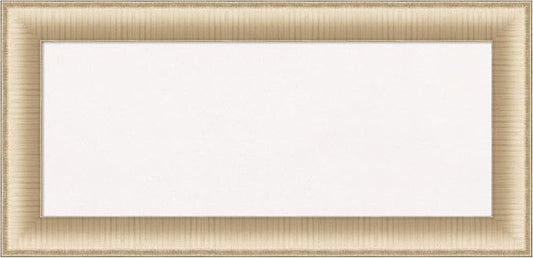 Amanti Art White Cork Board for Wall, 17x35 Vision Board with Gold Frame, Medium Corkboard Office Decor for Home Organization, Casual Corkboard Pinboard to Display Items for Home Organization in