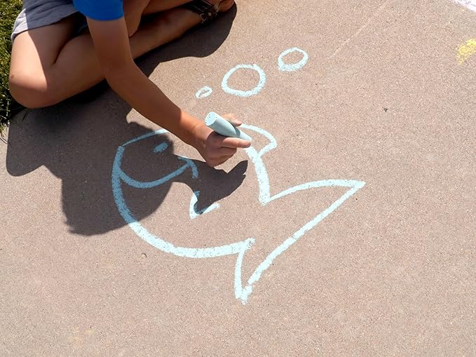 Kid Made Modern 60 Count Pack of Sidewalk Chalk – Black