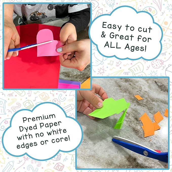 Hygloss Fuchsia Bright Colored Cardstock - 8.5x11-Inch, 90 Sheets, 65 lb/ 176 gsm, Fade-Resistant, Acid-Free Color Card Stock Paper