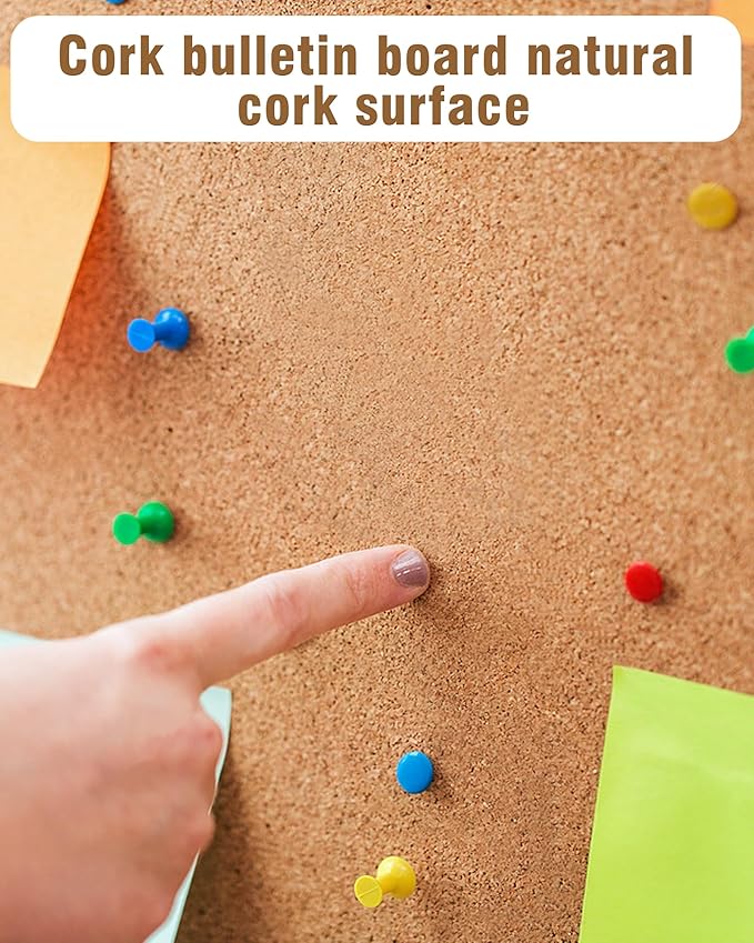 38"x28" Enclosed Bulletin Board, Lockable Weather-Resistant Aluminum Cork Noticeboard for School & Office, Silver Frame w/Cork