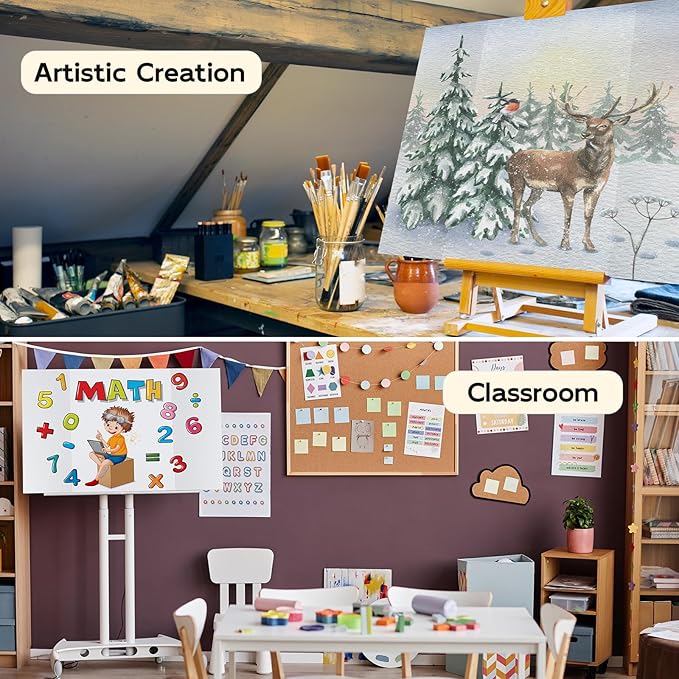 12 Pack Trifold Poster Board, 14x22 Inches White Presentation Board, Portable Display Board for Science Fair, School DIY Project and Business Exhibitions