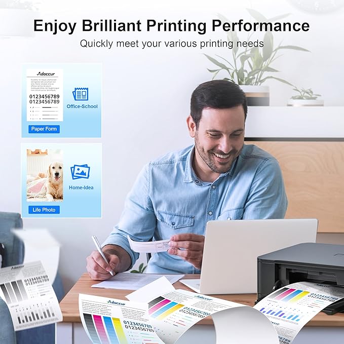 63XL Black Ink Cartridge High-Yield for HP Ink 63 Replacement for HP 63 Black Ink Cartridge Works for HP OfficeJet 3830 4650 5255 5258 5200 Envy 4520 4512 4510 DeskJet 1112 2130 3630 F6U64AN (2 Pack)