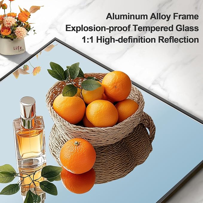 64"x21" Full Length Mirror Rectangle Body Dressing Floor Standing Mirrors for Bedroom & Cloakroom, Black