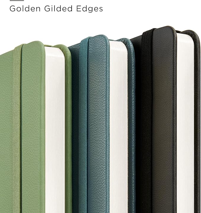 A5 Lined Leather Journal and Pen Set for Women&Men, Gift Box Included, Hardcover Notebook with 160 Pages 100GSM Thick Paper, for Work, Business, School or Home Writing (Pink)