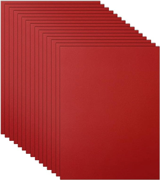 40 Sheets Dark Red Cardstock 8.5 x 11 Scrapbooking Paper, 200gsm/75lb Premium Construction Paper Card Stock for Making Cards, Wedding, School Crafting, Memus, Invitations
