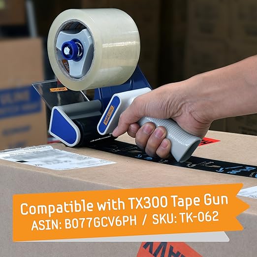 Tape King Clear Packing Tape 3 Inch Wide (Case of 24 Rolls) - 60 Yards Per Refill Roll, (2.7mil Thick) Strong Sealing Adhesive Industrial Depot Tapes for Moving, Packaging, Shipping, Office & Storage