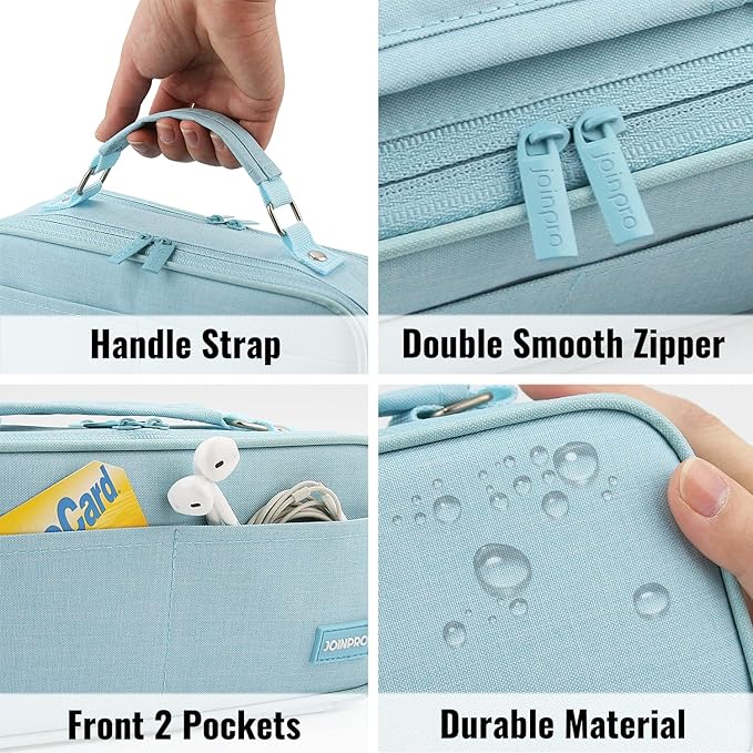 Pencil Case, Large Capacity Pencil Case Organizer; Double Zipper Storage Bag; Big Pencil Pouch for College School Office Teen Girl Boy Men Women Adult