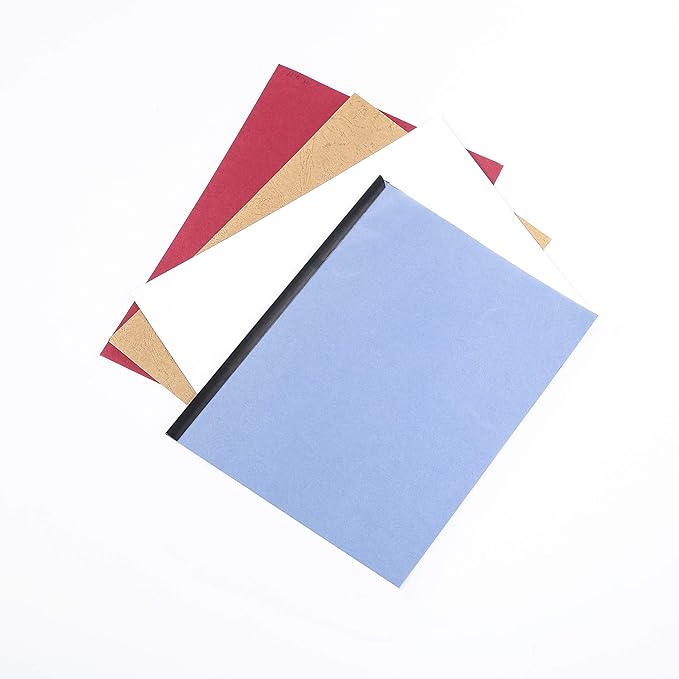 BNC Slide and Grip Binding Bars, 1/8 inches, Black Color, Letter Size Pack of 100, 15 to 20 Sheet Capacity, Round Corner (1/8 Inches, Black)