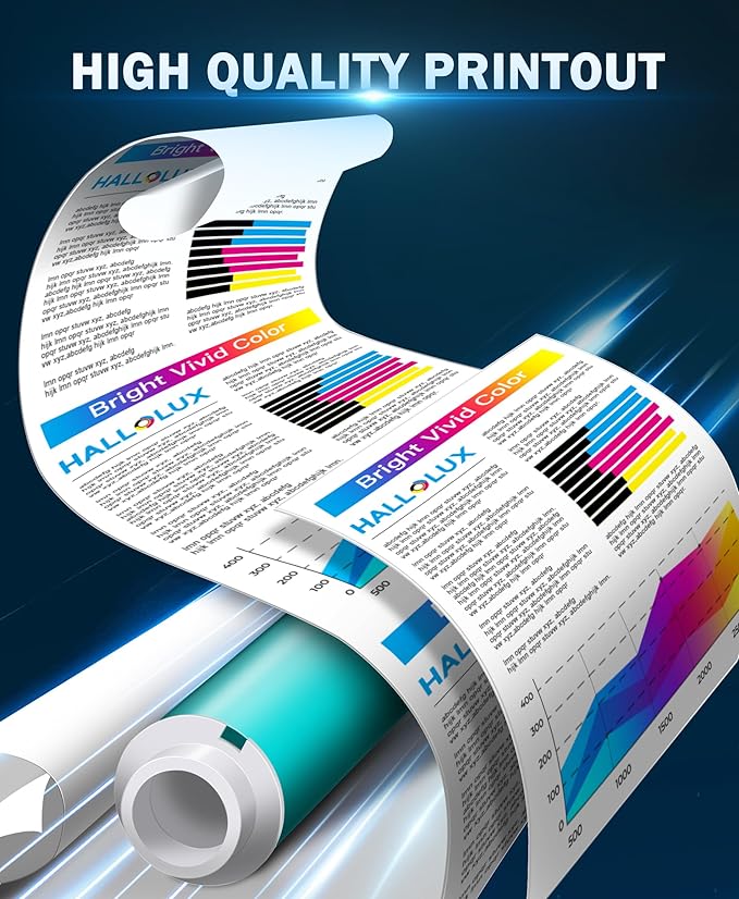 HALLOLUX 210X 210A Toner Cartridges 4 Pack (with Chip) Replacement for 210X W2100X 210A W2100A Compatible with Color MFP 4301fdw 4301fdn Pro 4201dw 4201dn Series Printer Toner (4-Pack)
