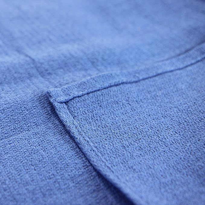 Arkwright Surgical Huck Towels - (Pack of 12) Lint Free & Highly Absorbent Pre-Treated Cotton Cleaning Cloths, Perfect for Medical, Auto Detailing, Window Glass, and Shop, 16 x 26 in, Blue