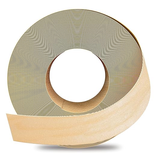 GSCIT Club Birch Edge Banding, 2 inch x 100ft roll of Veneer Edge Banding Preglued Flexible, Real Wood Tape Banding