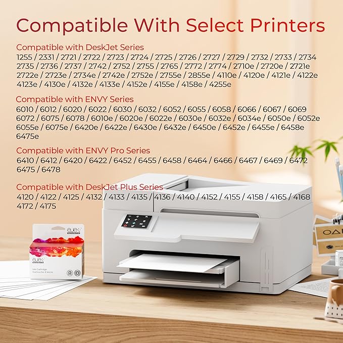 67XL Ink Cartridge (2-Black) Compatible for HP Ink 67 for HP 67XL Black Ink Cartridge High Yield for Deskjet 2700 2700e 2755e 2710e 2720e 4100e 4120e 4155e 4255e Envy 6000 6055e 6420e 6455e Series