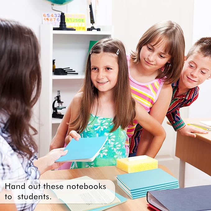 36 Pack Soft Cover Journal Bulk, Feela Lined Blank Travel Journal for Women Men Writing, Notebooks College Ruled for Work, Note Taking Notebook School Business Supplies, 8.2” x 5.5”, A5, Light Blue