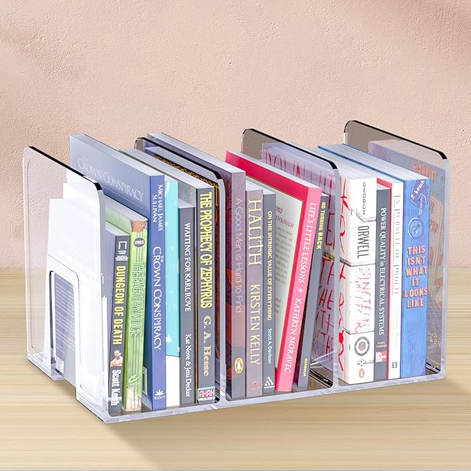 4PCS purse organizer for closet,handbag storage,book holder,bag organizer,acrylic desk file organizer,clutch divider,desk accessories workspace organizers