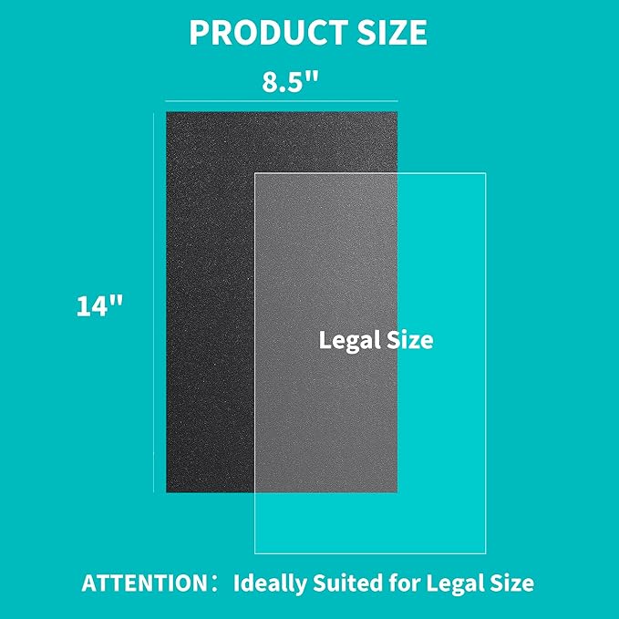 Binditek 100 Pack Binding Covers and Backs Set, 8.5 x 14 Inches, 50 Clear PVC (8Mil), 50 Sand-Textured Polycovers (12Mil), Legal Size