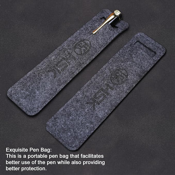 HSK Luxury Ballpoint Pens gift Pen Black Refill Line width 0.5mm,Best Ball Pen Gift Set for Men & Women Professional Executive,Office,Nice Pens Classy Gift Box (Black)