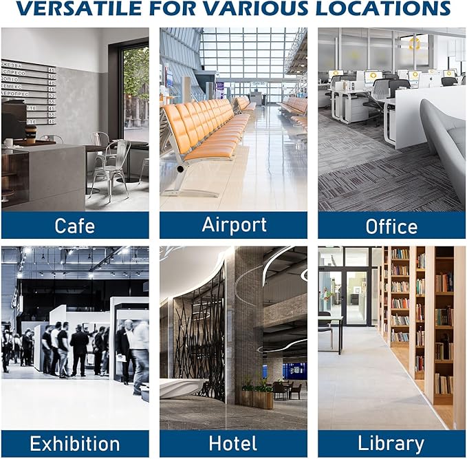 6 Pockets Foldable Aluminum Magazine Rack - Brochure Display Stand, Brochure Catalog Literature Display Stand with Carrying Bag for Exhibition, Trade Show, Office, Retail Store