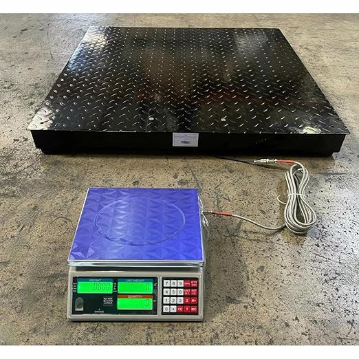Liberty Scales LS-700-DC Dual Counting Smart Weighing Scale Systems, Size 48" x 48" (4' x 4') - C-Scale (66 lb x .002 lb) / Floor Scale 20.000 lb x 2 lb