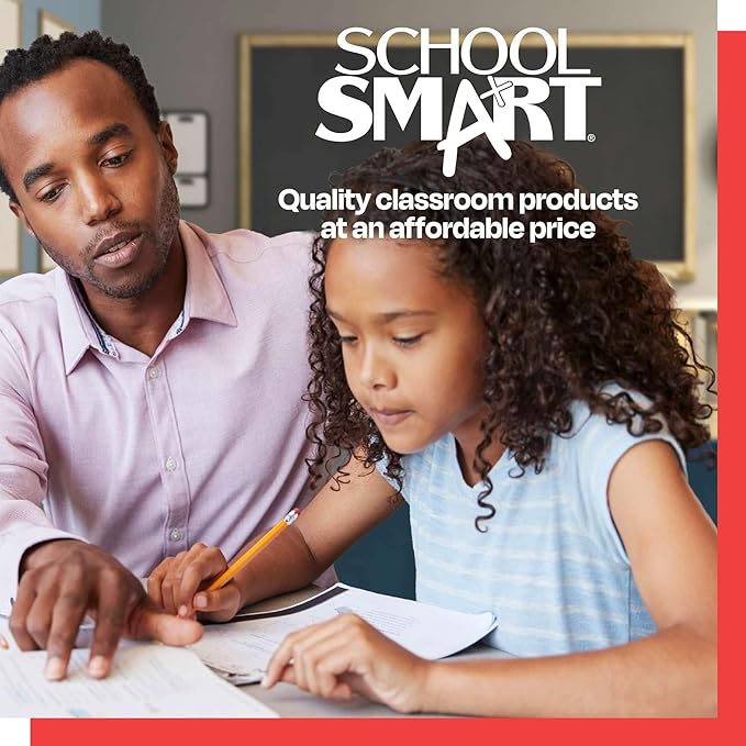 School Smart Railroad Poster Board Paper, 22 x 28 Inches, 6-Ply, Black, Pack of 25