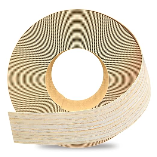 GSCIT Club Oak Edge Banding, 2 inch x 50ft roll of Veneer Edge Banding Preglued Flexible, Wood Tape Banding for Repair Furniture
