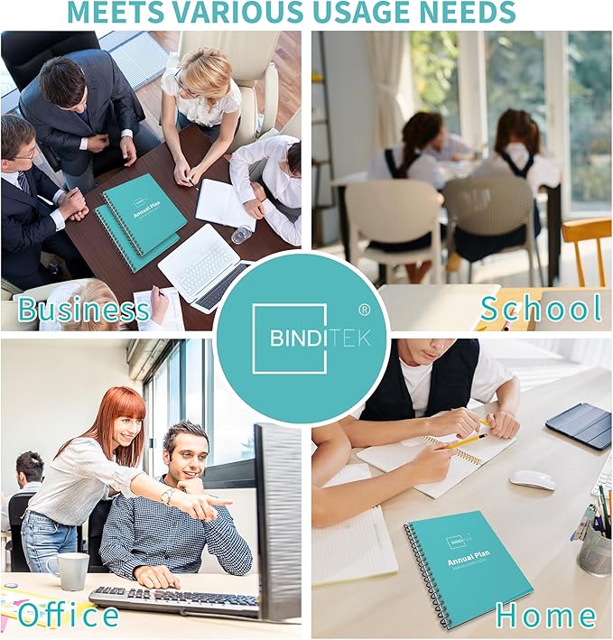 Binditek 200 Pack 12 Mil PVC Binding Report Covers, 8.5 x 11 Inches, Letter Size, Square Corners, Un-Punched, Office Supplies