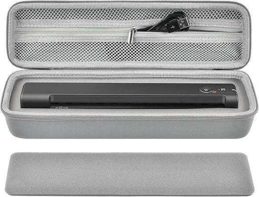 ALKOO Case Compatible with Epson Workforce ES-50/ ES-60W/ ES-55R/ ES-65WR/ DS-30/ DS-70/ DS-80W Portable Sheet-Fed Document Scanner, Storage for Epson Scanner for PC and Mac- Grey (Box Only)