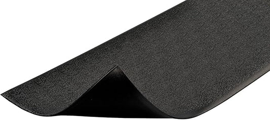 Notrax 411 Sof-Tred™ 4' x 60' x 9/16" Anti Fatigue Mat, Enhanced Slip Resistance with Beveled Edges and Pebbled Surface, Ideal for Industrial and Commercial Workplaces, Black, 411R0448BL